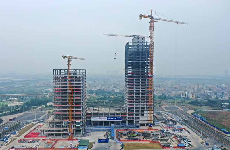 “机器狗”跑进建筑工地海南“数字工程”平台引专业人士关注(图1)