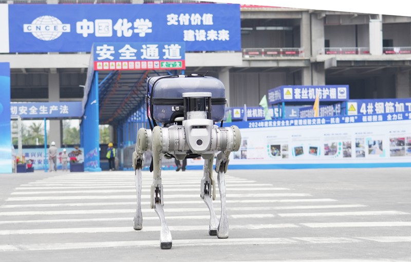 “机器狗”跑进建筑工地海南“数字工程”平台引专业人士关注(图2)