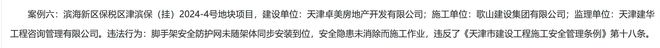 天津滨海新区津滨保(挂)2024-4号地块项目被作为典型案例通报(图1)